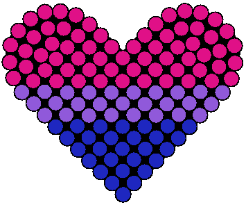 bisexual pride heart