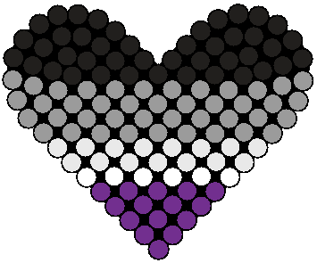 asexual pride heart