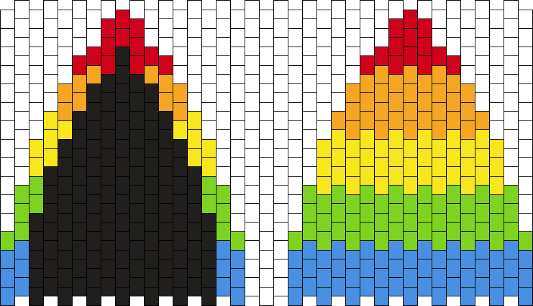 Rainbow Ears (make 2 Of Each)
