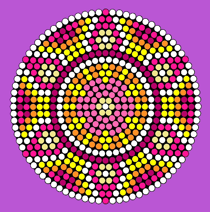 Colorful Flower Wheel