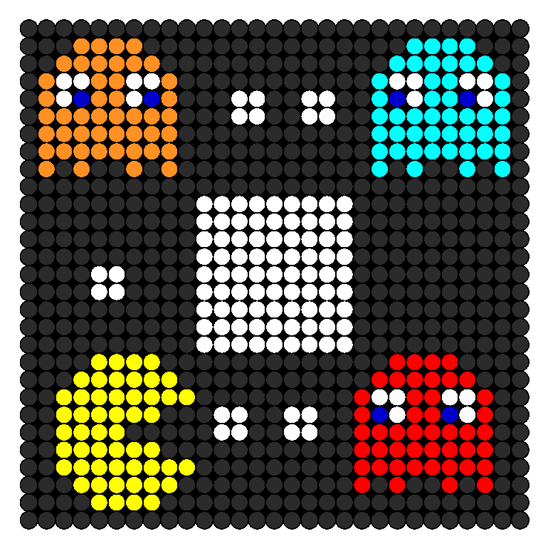 Pac Man And Ghosts