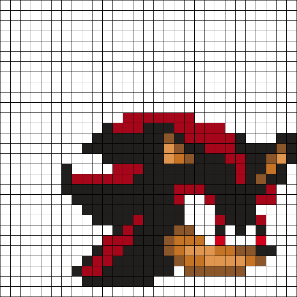 Shadow The Hedgehog From Sonic Themed Charms
