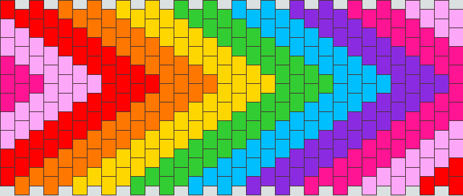 Random Rainbow Pattern Diagonal Thing XD
