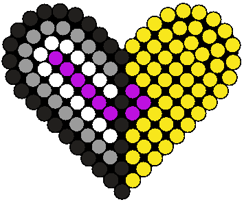Intersex Asexual Pride Heart 345