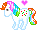 rainbow pony