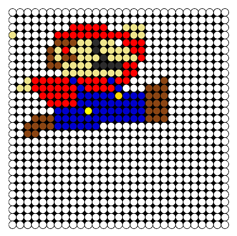 8 Bit Mario Perler Bead Pattern Bead Sprites Characters Fuse Bead