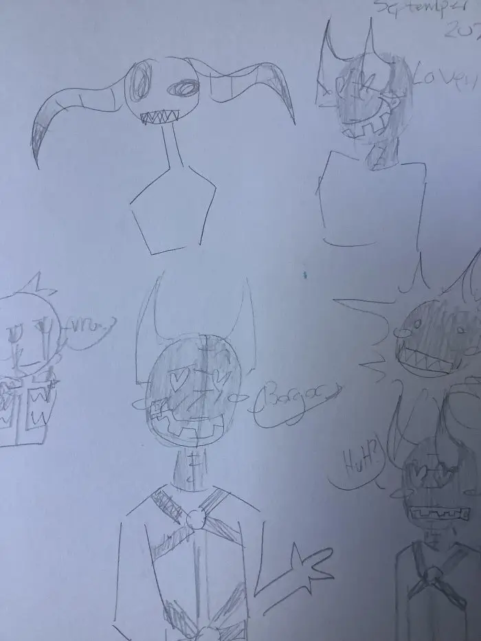 why r my school drawings better then my sketch book drawings